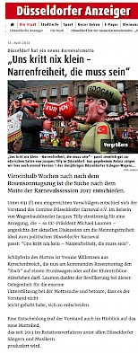 Düsseldorfer Anzeiger, 14.4.2016