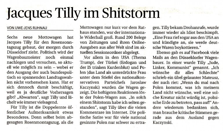 Rheinische Post, 12.3.2016