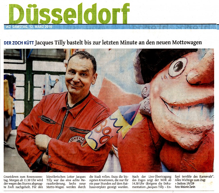 Westdeutsche Zeitung, 12.3.2016