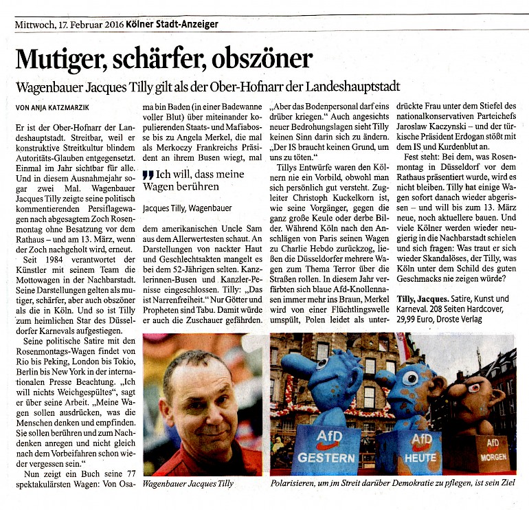 Kölner Stadtanzeiger, 17.2.2016