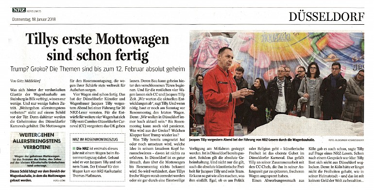 Neue Rhein Zeitung, 18.1.2018