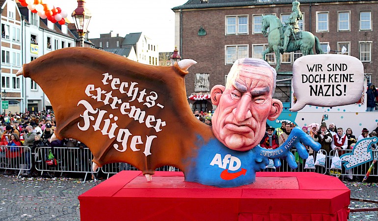 Karikatur: Rechter Flügel der AfD