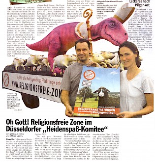 Düsseldorfer Express, 13.08.2005 Artikel im Wortlaut [/plastiken/tierplastiken/dinosaurier-anti-weltjugendtag/mehr-dinosaurier/p-2005-08-13-exp-txt/]