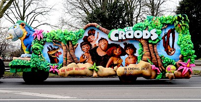 Croods Wagen bei Aufstellung