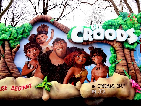 Croods Wagen Ausschnitt Familie