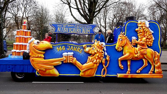 Frankenheim-Wagen bei der Aufstellung