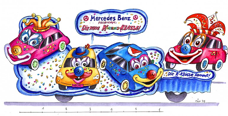 Entwurf des Mercedes-Benz-Karnevalswagens, 2009