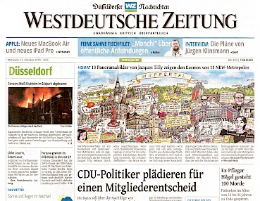 Westdeutsche Zeitung, 31.10.2018 [https://www.wz.de/nrw/jacques-tilly-zeichnet-13-nrw-metropolen-in-13-wimmelbildern_aid-34192915]