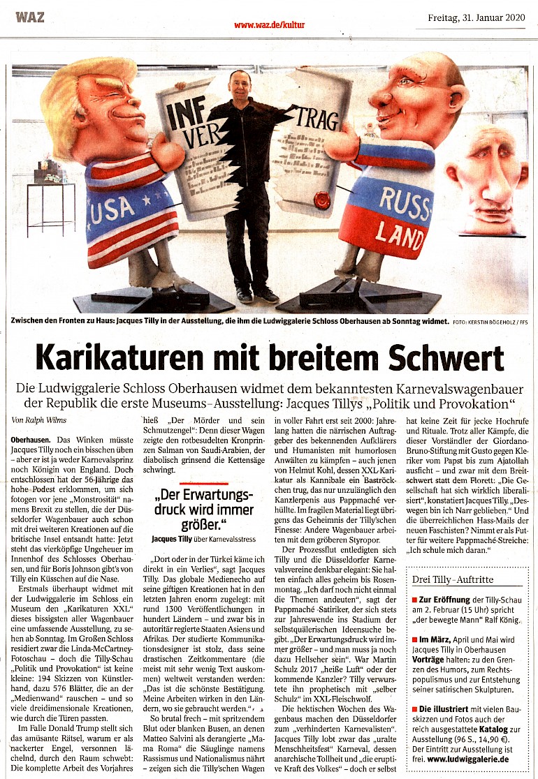 Westdeutsche Allgemeine Zeitung, 31.1.2020