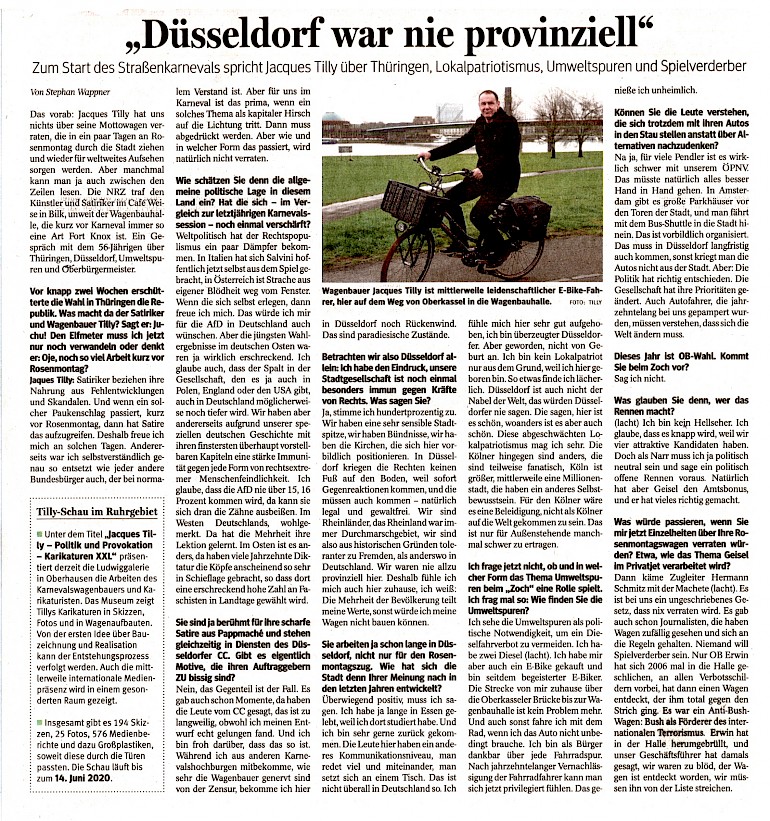 Neue Rhein Zeitung, 20.2.2020