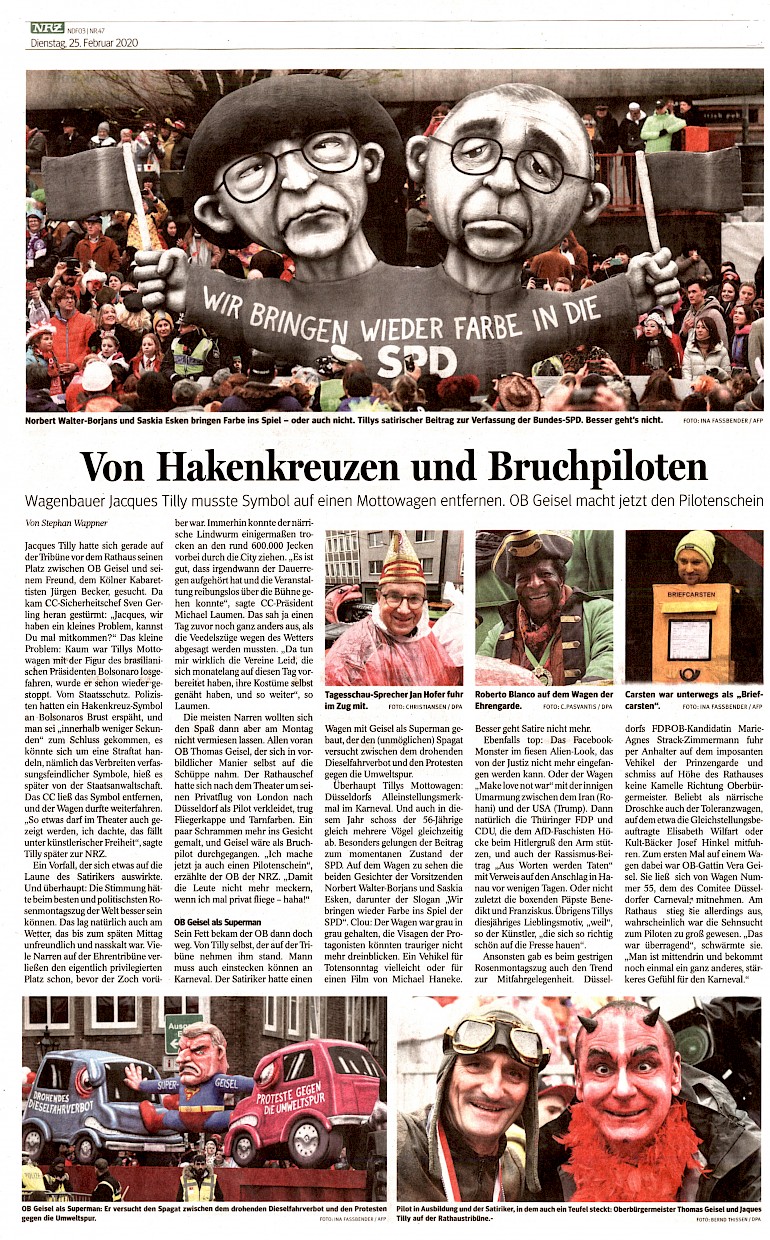 Neue Rhein Zeitung, 25.2.2020
