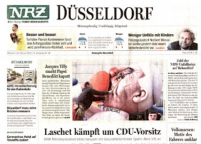 Neue Rhein Zeitung, 26.2.2020, Titelseite