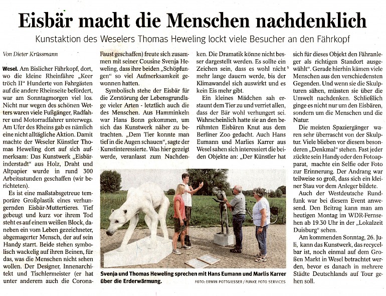 Neue Rhein Zeitung Wesel, 13.7.2020