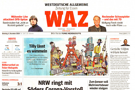 WAZ-Titelseite, 8.12.2020