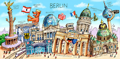 Berlin-Postkarte. Copyright MEKB GmbH.