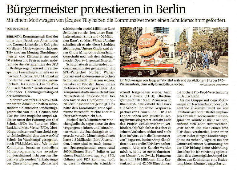 Rheinische Post, 12.10.2021 [https://rp-online.de/politik/deutschland/bundestagswahl/buergermeister-protestieren-in-berlin_aid-63453671]