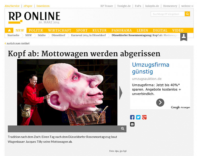 Rheinische Post, 5.3.2014
