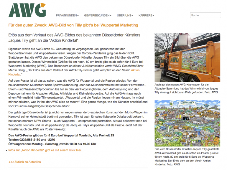 Infos zum Poster von der AWG Wuppertal [https://awg-wuppertal.de/ueber-uns/aktuelles/artikel/fuer-guten-zweck-awg-wimmelbild-von-tilly-gibts-bei-wuppertal-marketing.html]