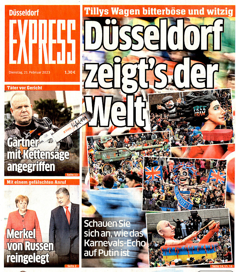 Express, 21.2.2023, Titelseite
