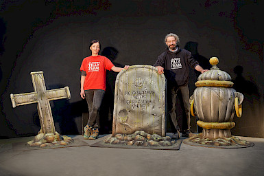 Große Friedhofs-Grusel-Deko für Halloween und andere Events